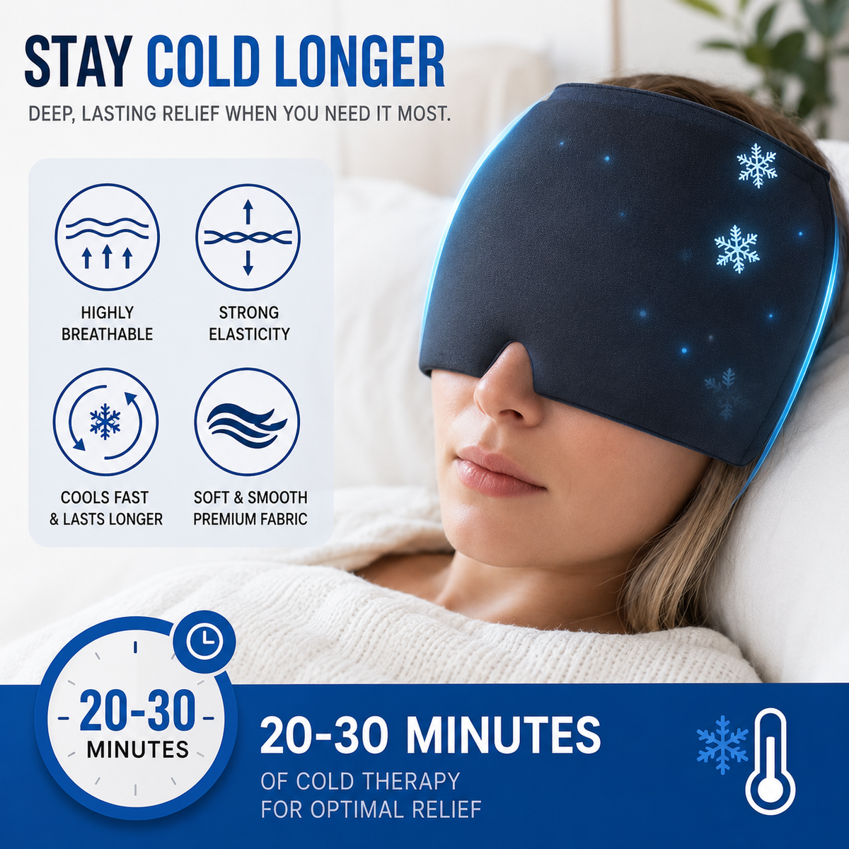 ReliefTherm™ Hot & Cold Migraine Relief Cap